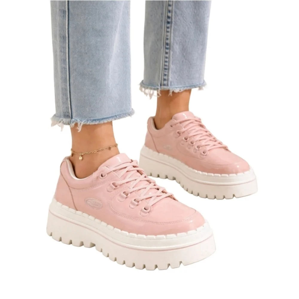 Skechers Pink Platform Sneakers